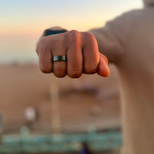 Twinn Metal Black Payment Ring