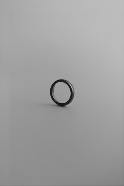 Ultra 3mm Ceramic Black - Payment Ring