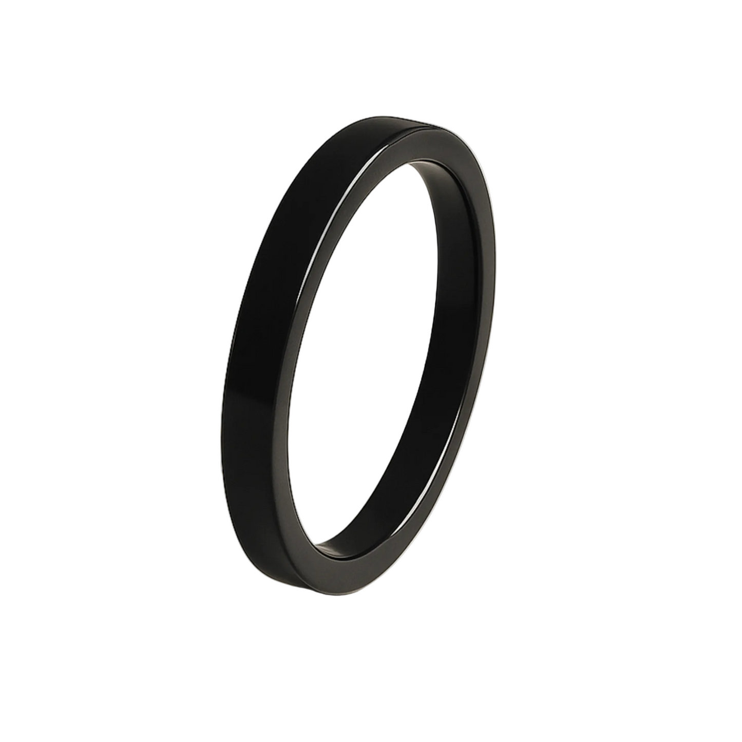 Twinn Ultra Ceramic Black Payment Ring