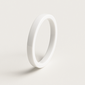 Ultra Ceramic White Payment Ring
