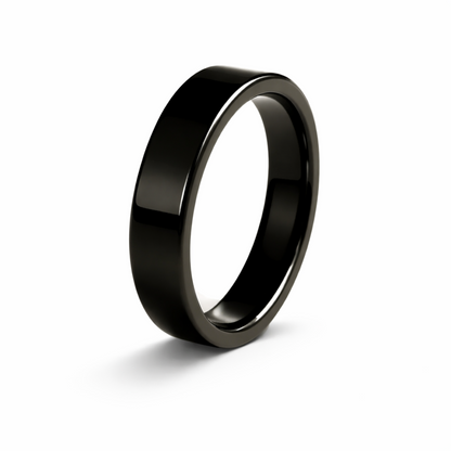 Twinn Classic Black ceramic contactless payment ring