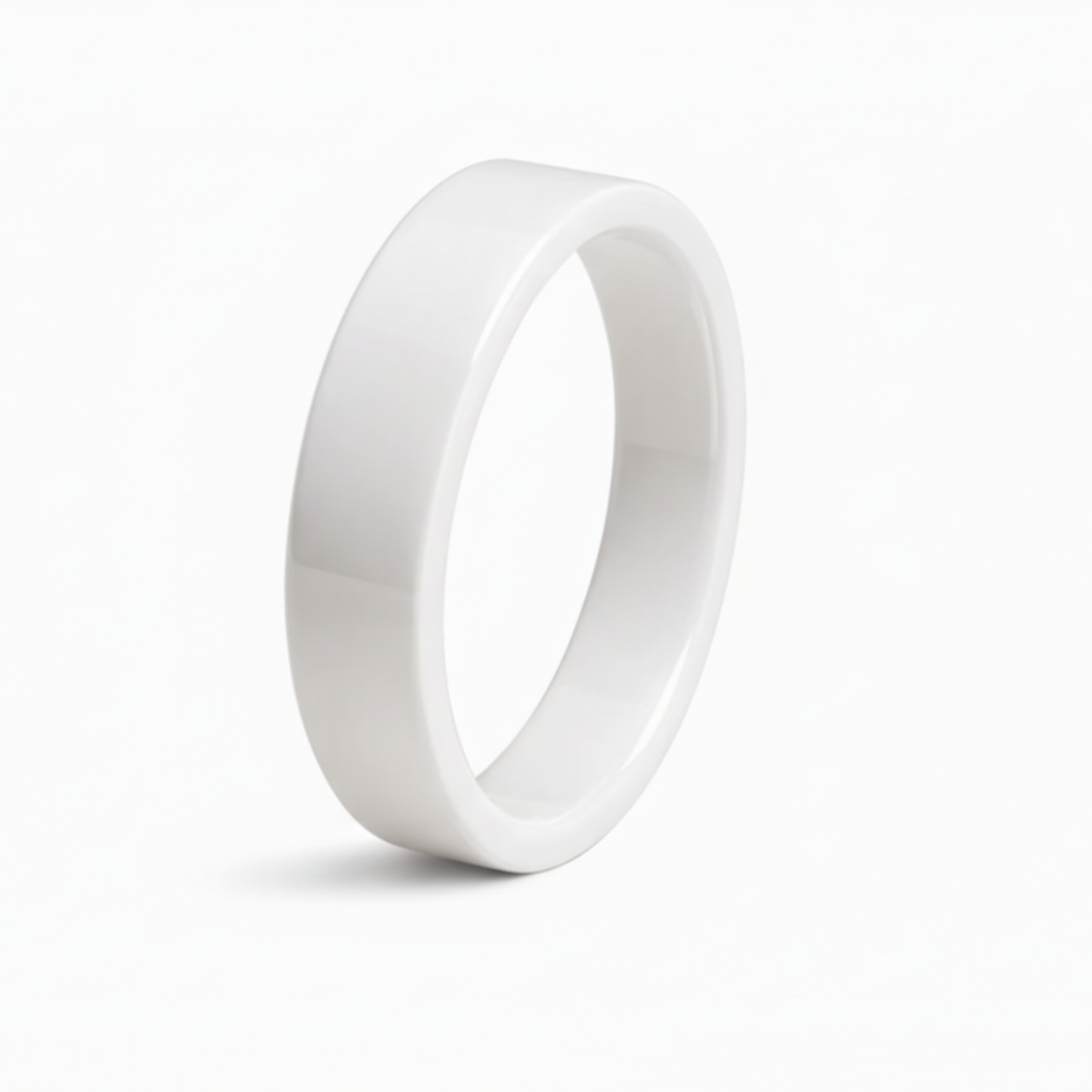Twinn Classic White ceramic contactless payment ring