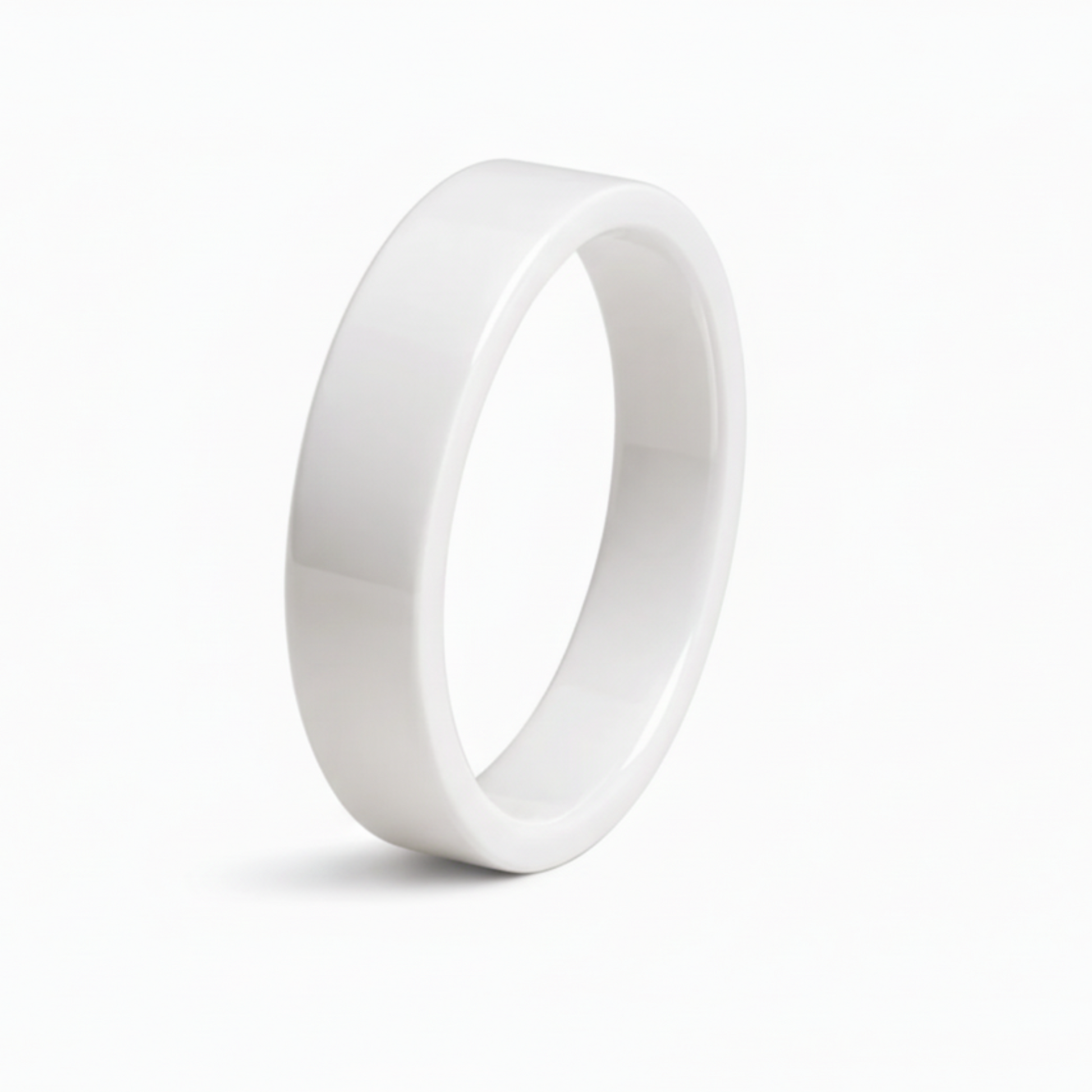 Twinn Classic White ceramic contactless payment ring