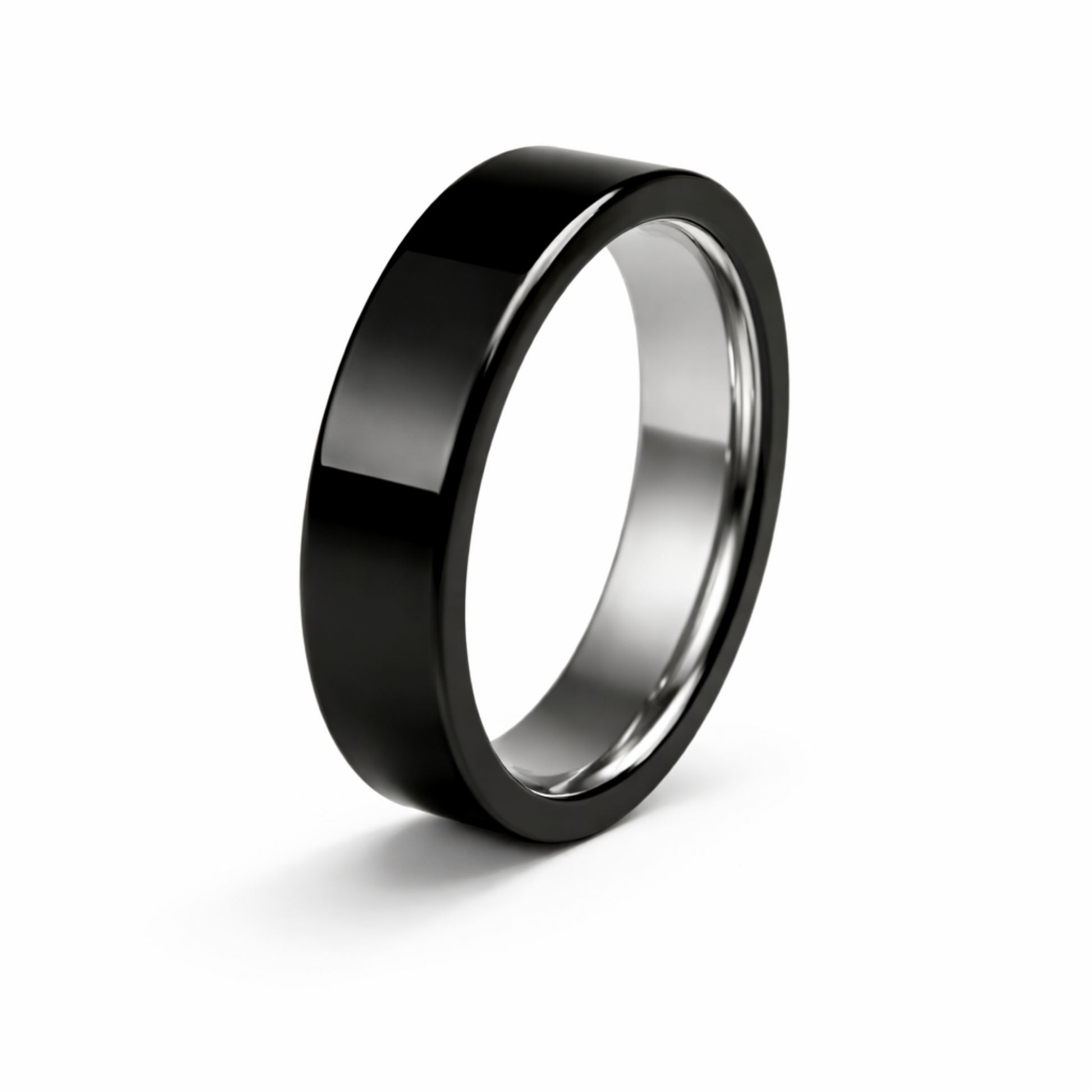 Twinn Metal Black contactless payment ring