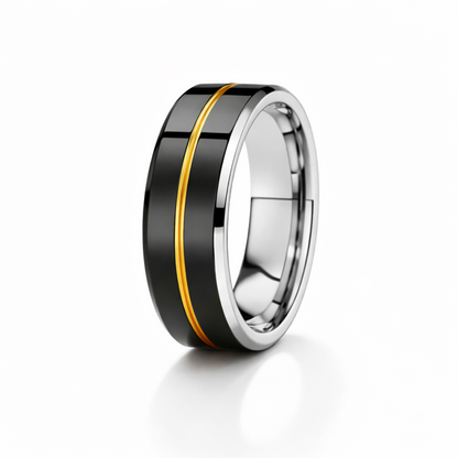 Twinn Metal Gold Silver contactless payment ring
