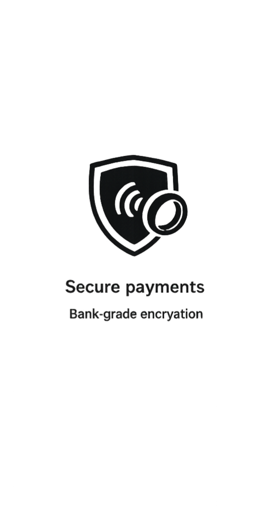 Secure contactless payments with Twinn payment ring using bank-grade encryption