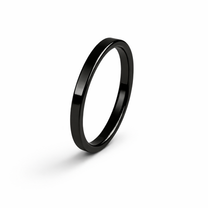 Twinn Ultra Black slim ceramic contactless payment ring