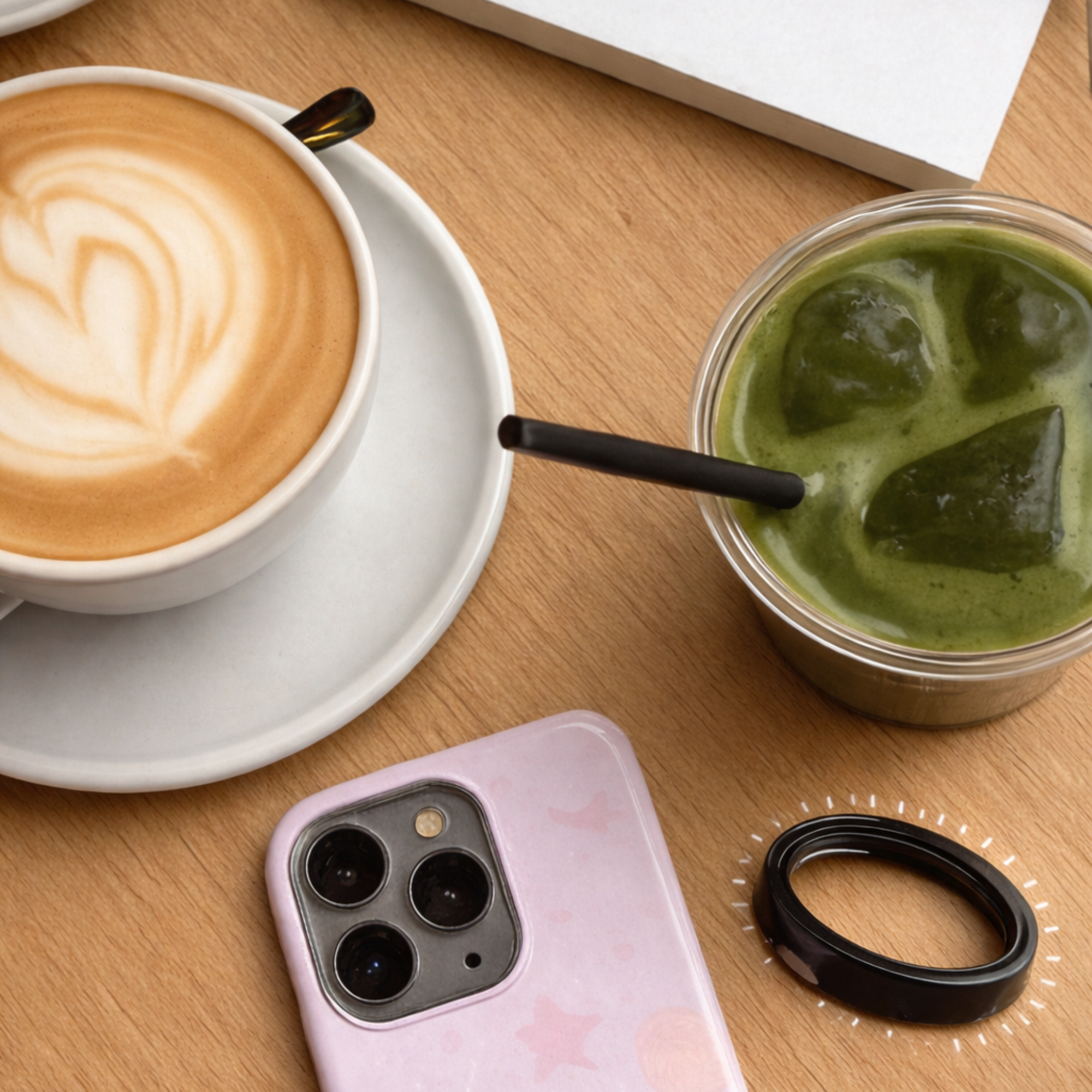 Twinn Ultra Black Ceramic payment ring